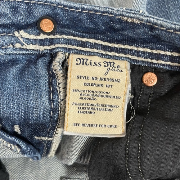 MISS ME Bermuda Capri Jeans - Girls 12 - Picture 6 of 10